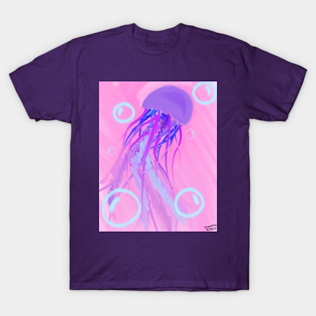 jellyfish under water T-Shirt by cheygrl1996